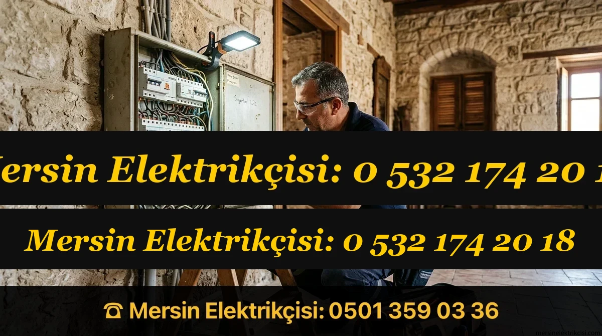 0 532 174 20 18 | Eski Taş Ev Elektrik Tesisat Yenileme Mersin