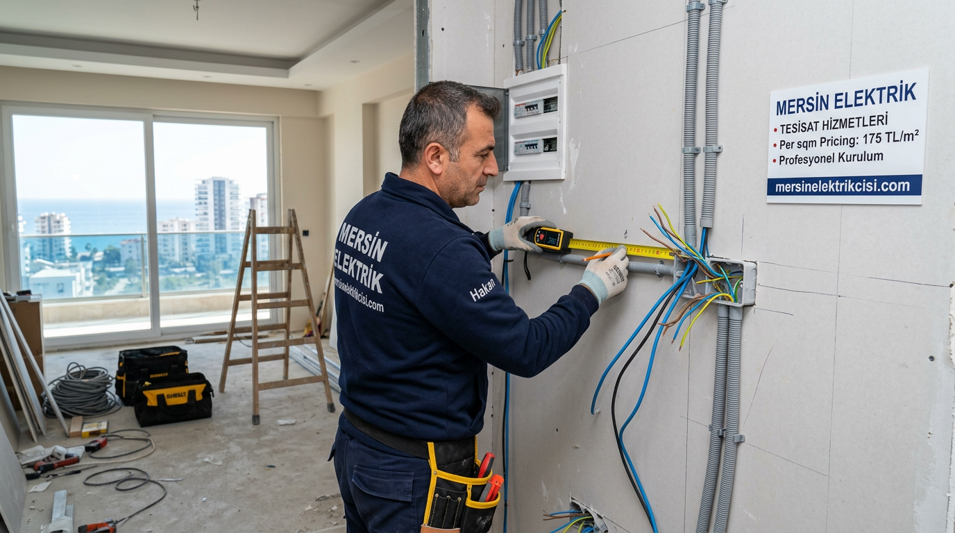 (0 551) 711 93 55 | Mersin Elektrik İşçilik m² Fiyatı Güncel 2026