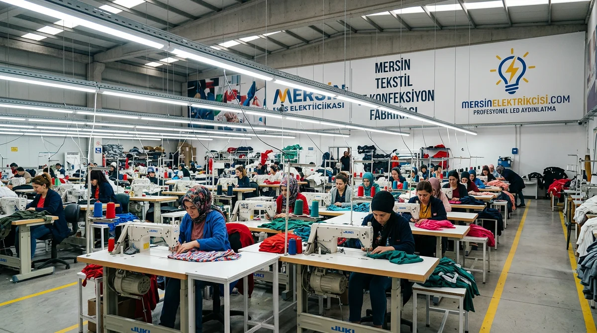 (0 551) 711 93 55 | Mersin Tekstil Atölyesi Aydınlatma Projesi